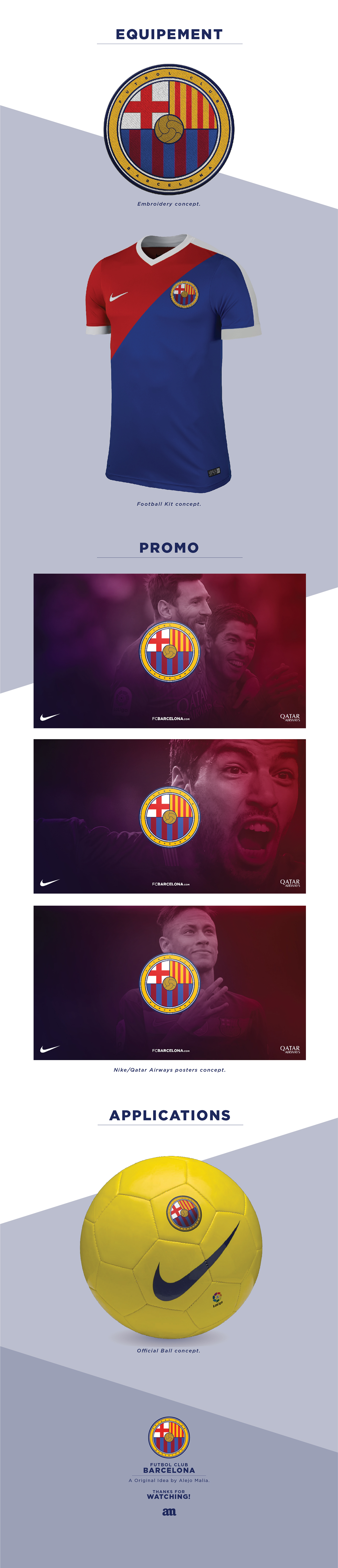 fcb Futbol Club Barcelona football Rebrand brand sport alejo malia design creative barcelona