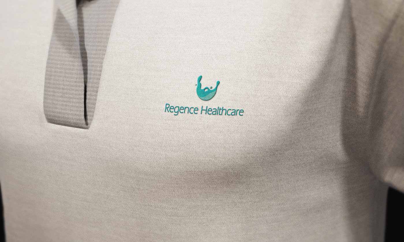 logo Logo Design Stationery business card letter head envelope t-shirt aqua blue splash Liquid Health care medical flat