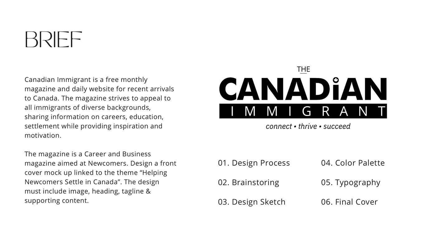 Canadian magazine art publisher creative magazinecover designtrend ILLUSTRATION  immigrant Immigration student