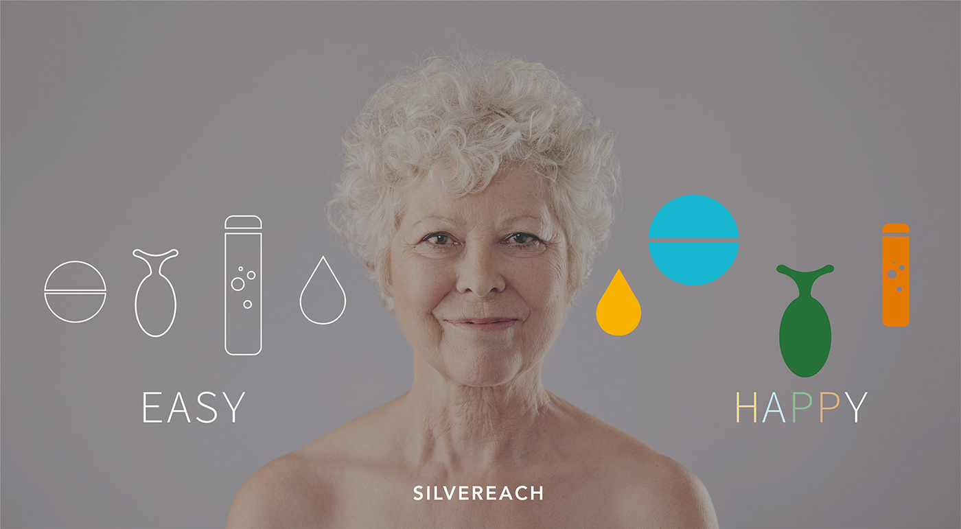 senior natural Health eldery Packaging branding  supplements health care silver old