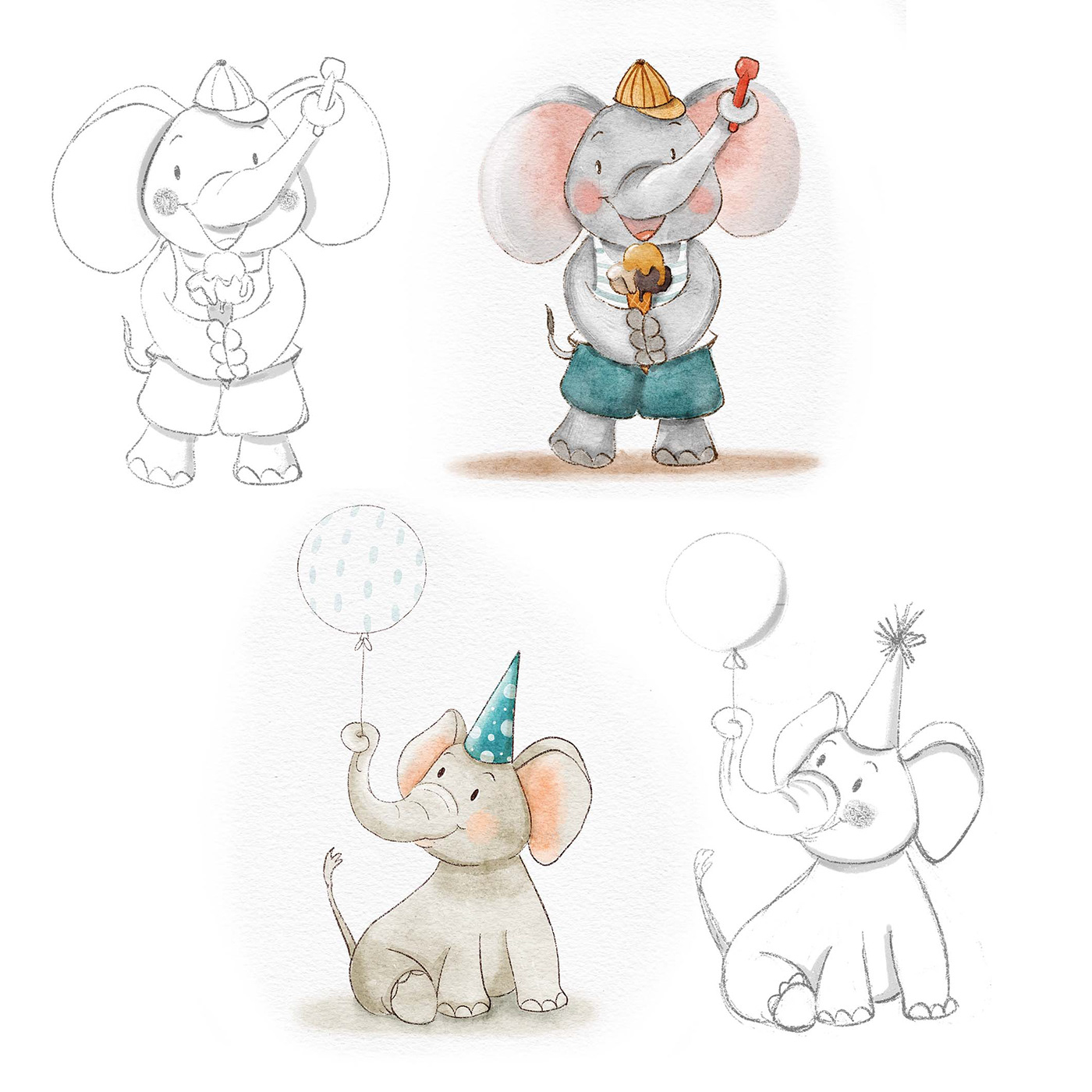 ILLUSTRATION  Character design  cartoon cute illustration cute animals children's book kids illustration children book digital illustration sketch