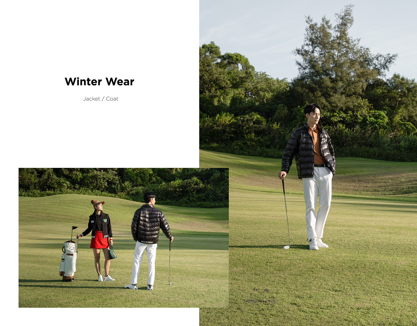 golf sports Advertising  Photography  model shoes Fashion  Clothing bag waer