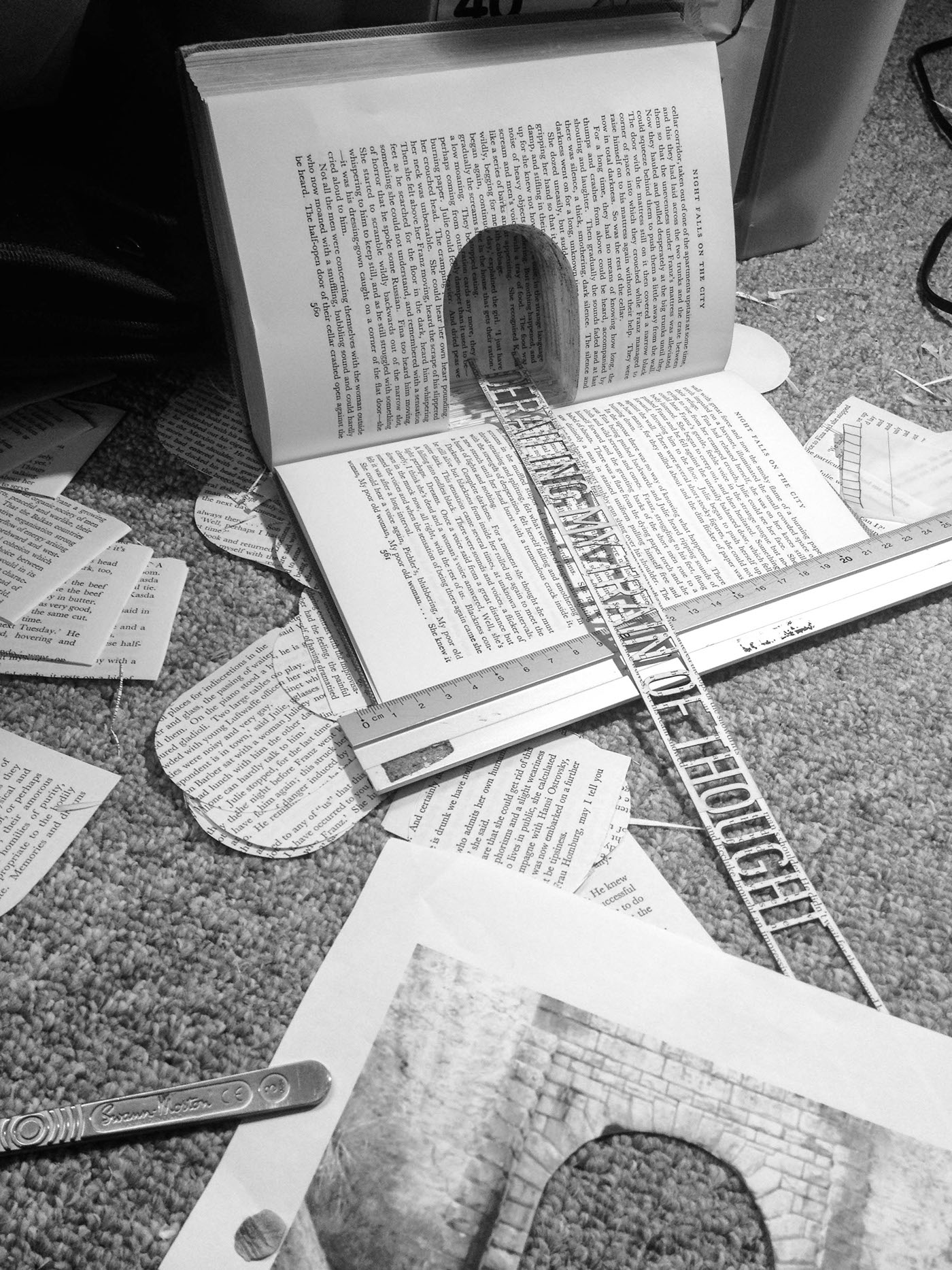 OCD mental health  obsessive compulsive disorder book sculpture  book train derailing   track inspire