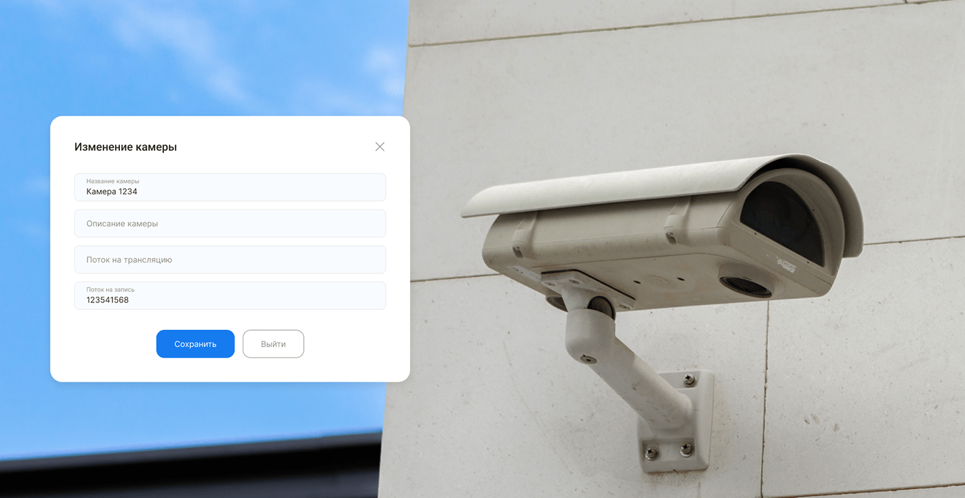 service ui ux application app design user experience user interface web platform CCTV веб-дизайн cameras