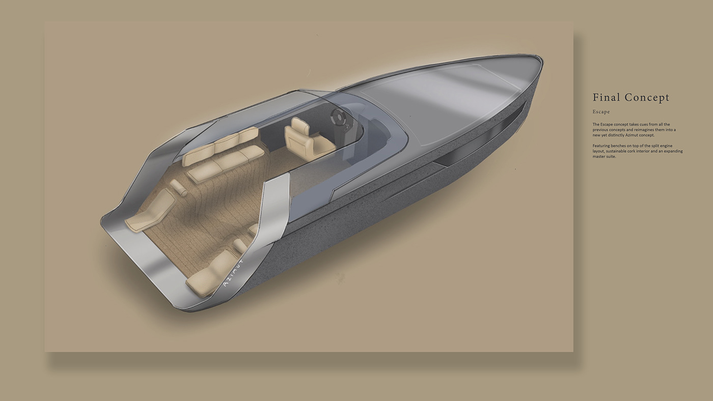 azimut boat nautical design Tender Transportation Design yacht yacht concept Yacht Design yacht tender