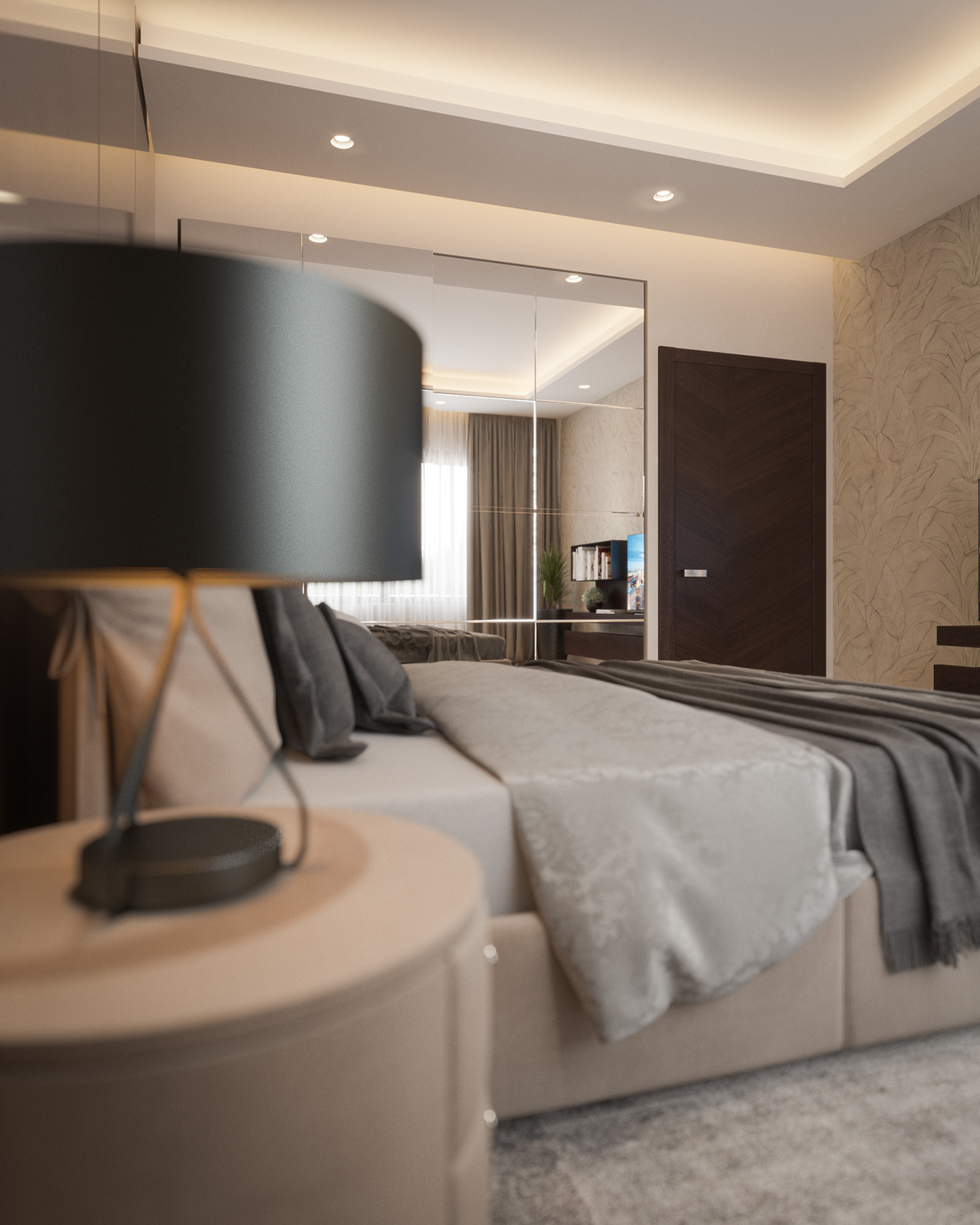 3D MAX 3ds vray Interior bedroom