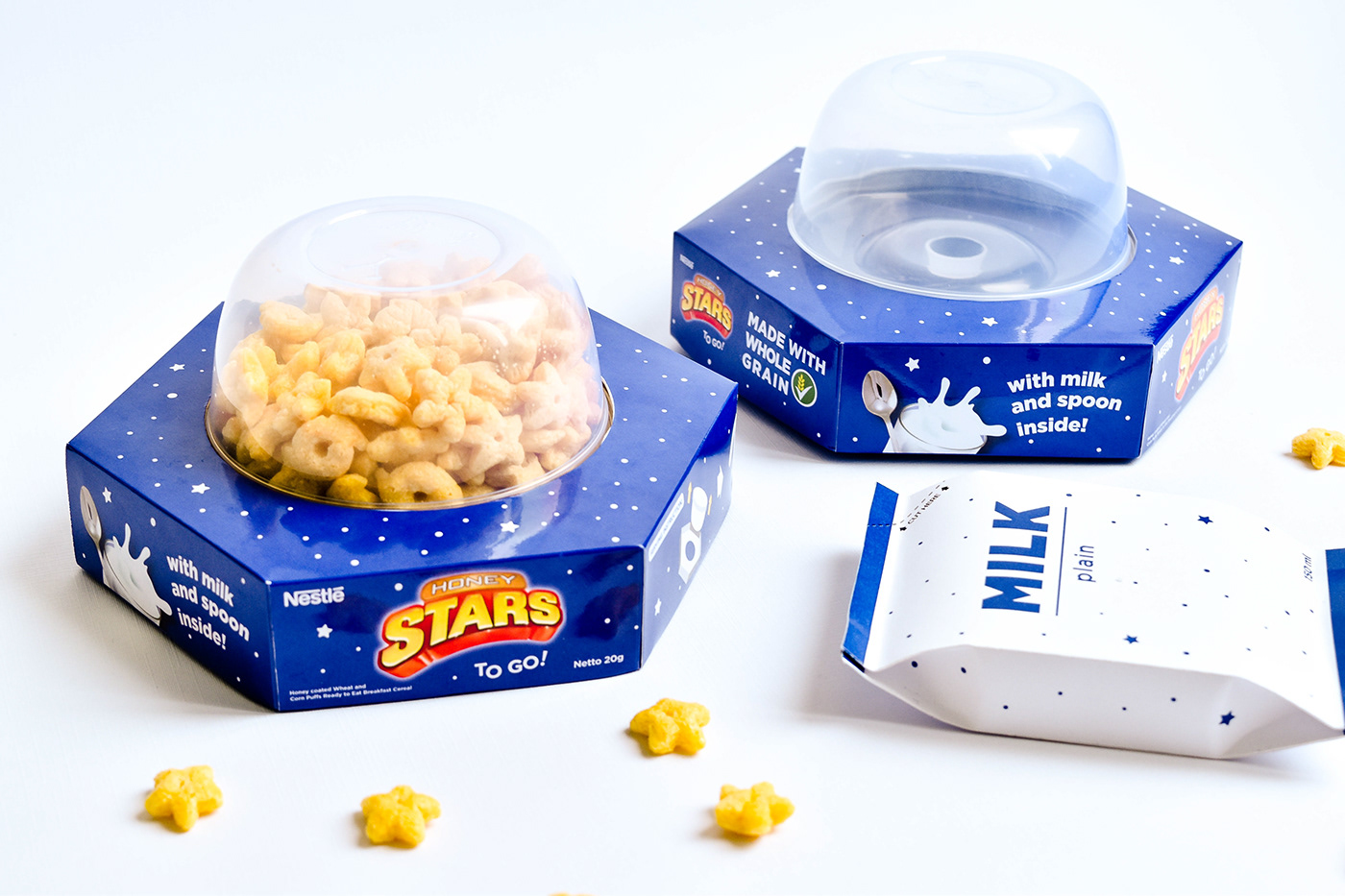Cereal Packaging creative ready to eat take away to go