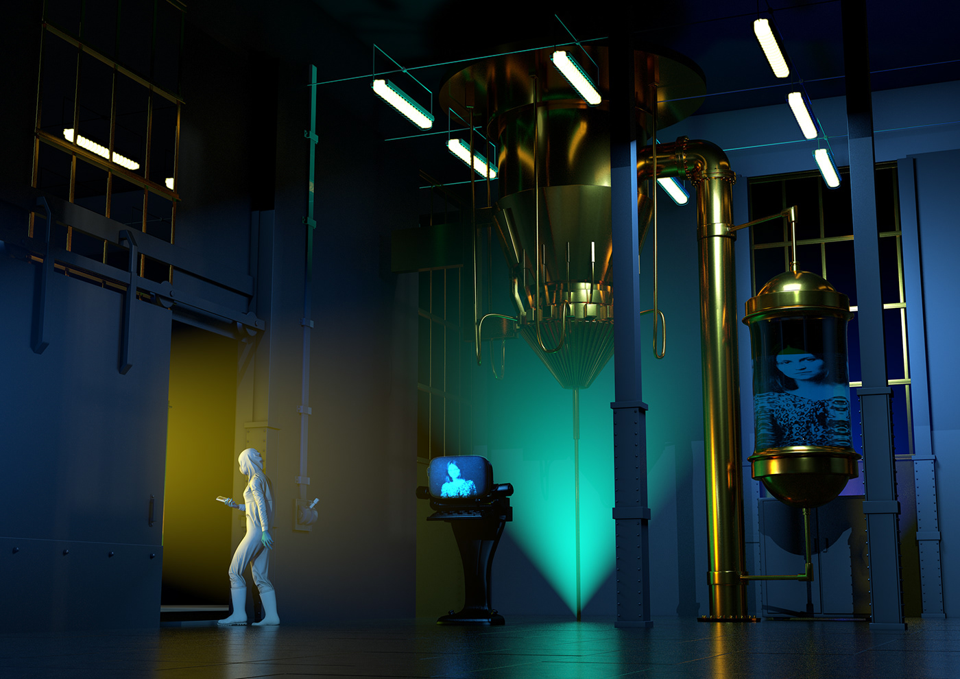 3D AbandonedPlaces animation  cinema4d concept art Digital Art  fantasy horror storytelling   wierdplaces