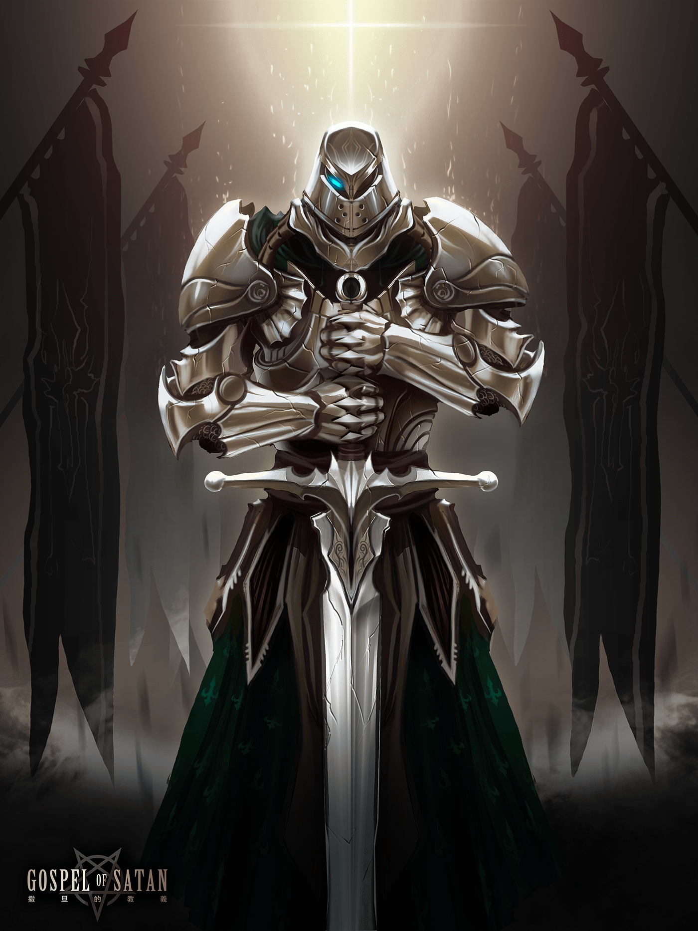 artwork Character design  concept art fantasy knight Sword warrior