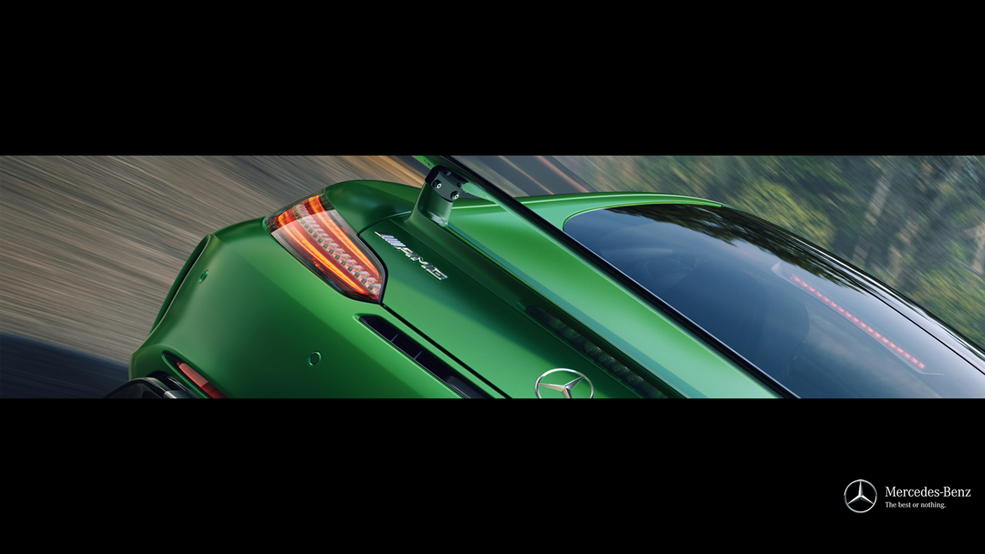 mercedes benz GT GTR GTR 2017 green beast