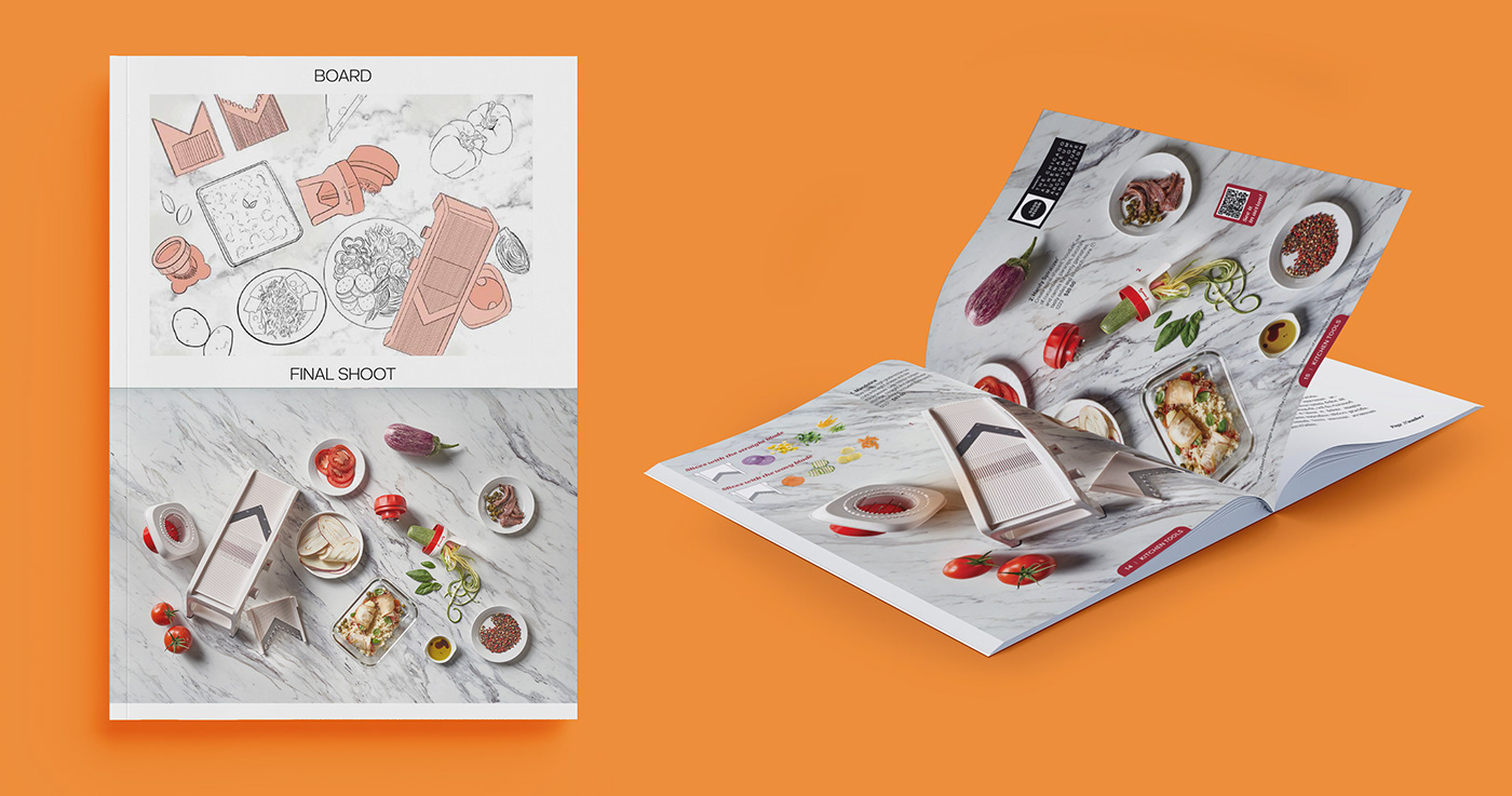 book catalog design Editiorial food photography Fotografia InDesign print Production tupperware