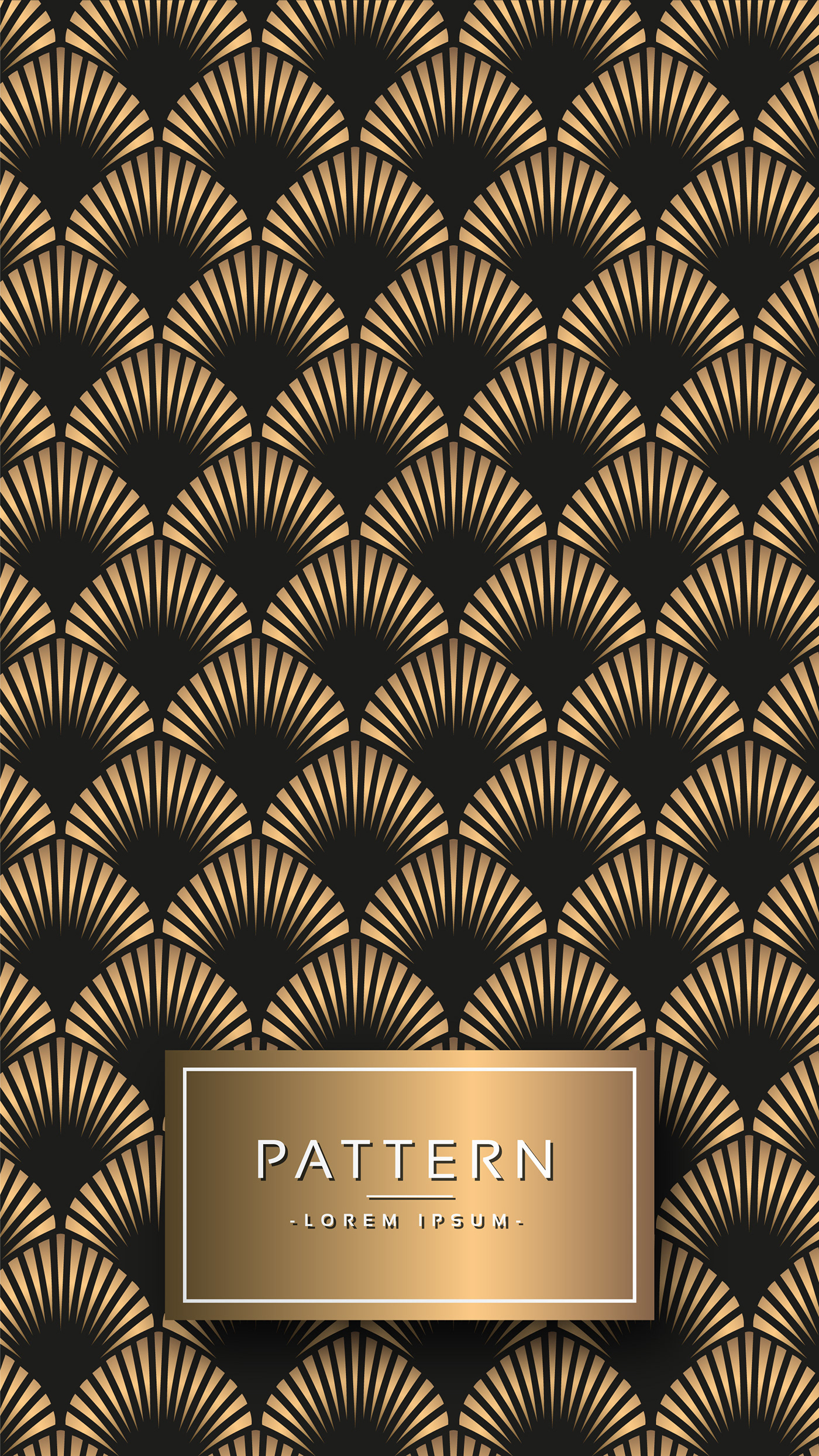 art deco seamless vector gold geometric pattern free abstract texture Retro