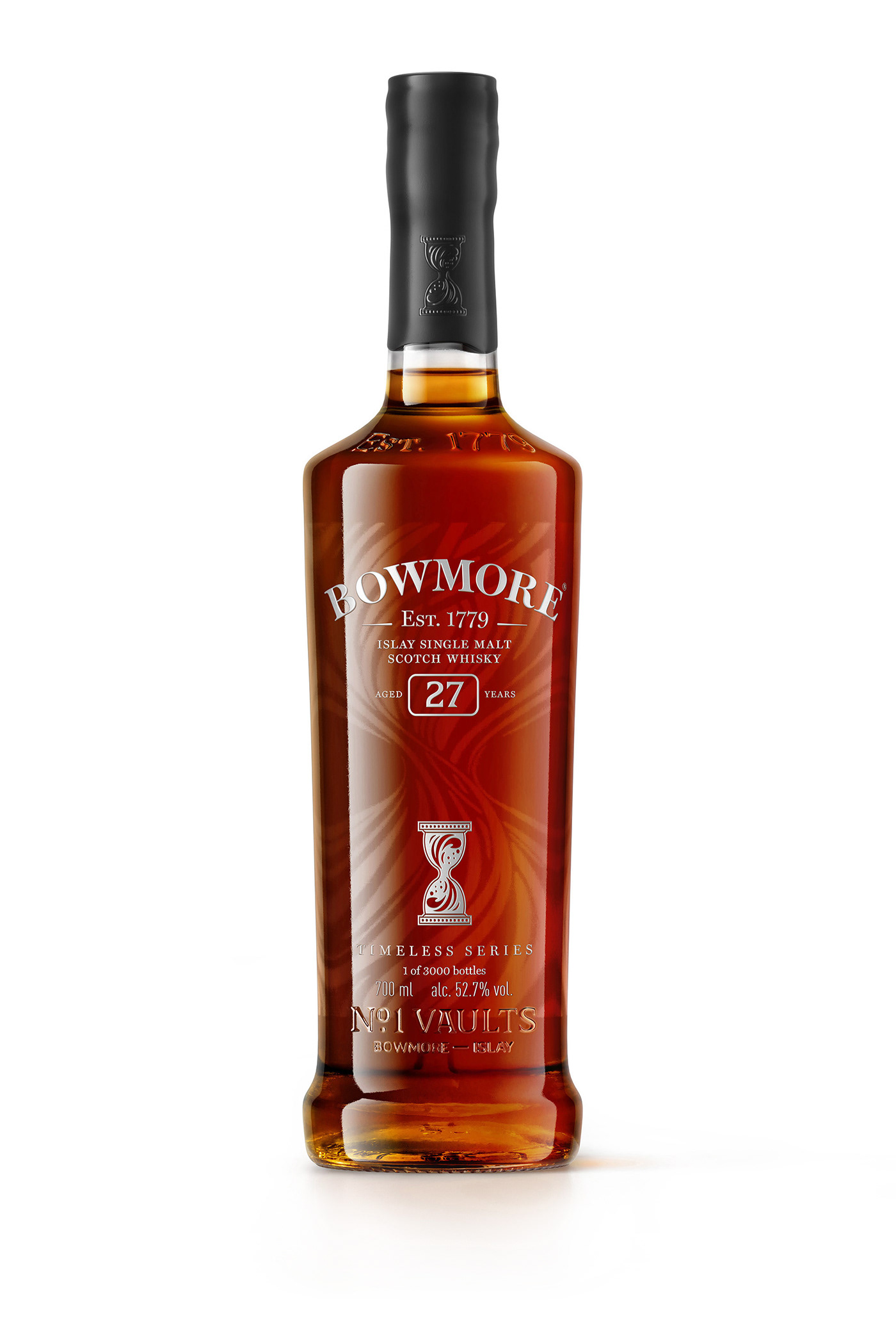 alcohol bottle Bowmore Bowmore Timeless box CGI retouching  scotch whisky timeless Whisky