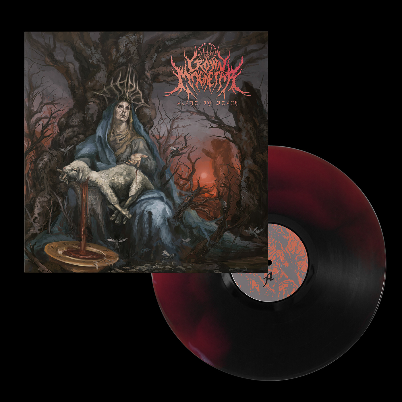 vinyl music artwork Digital Art  product design  deathcore heavy metal black metal typography  