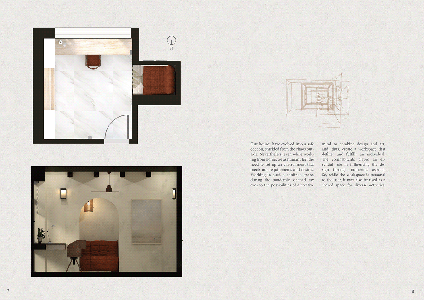 Interior Architecture interior design  Render vray photoshop portfolio SketchUP AutoCAD moodboards concept