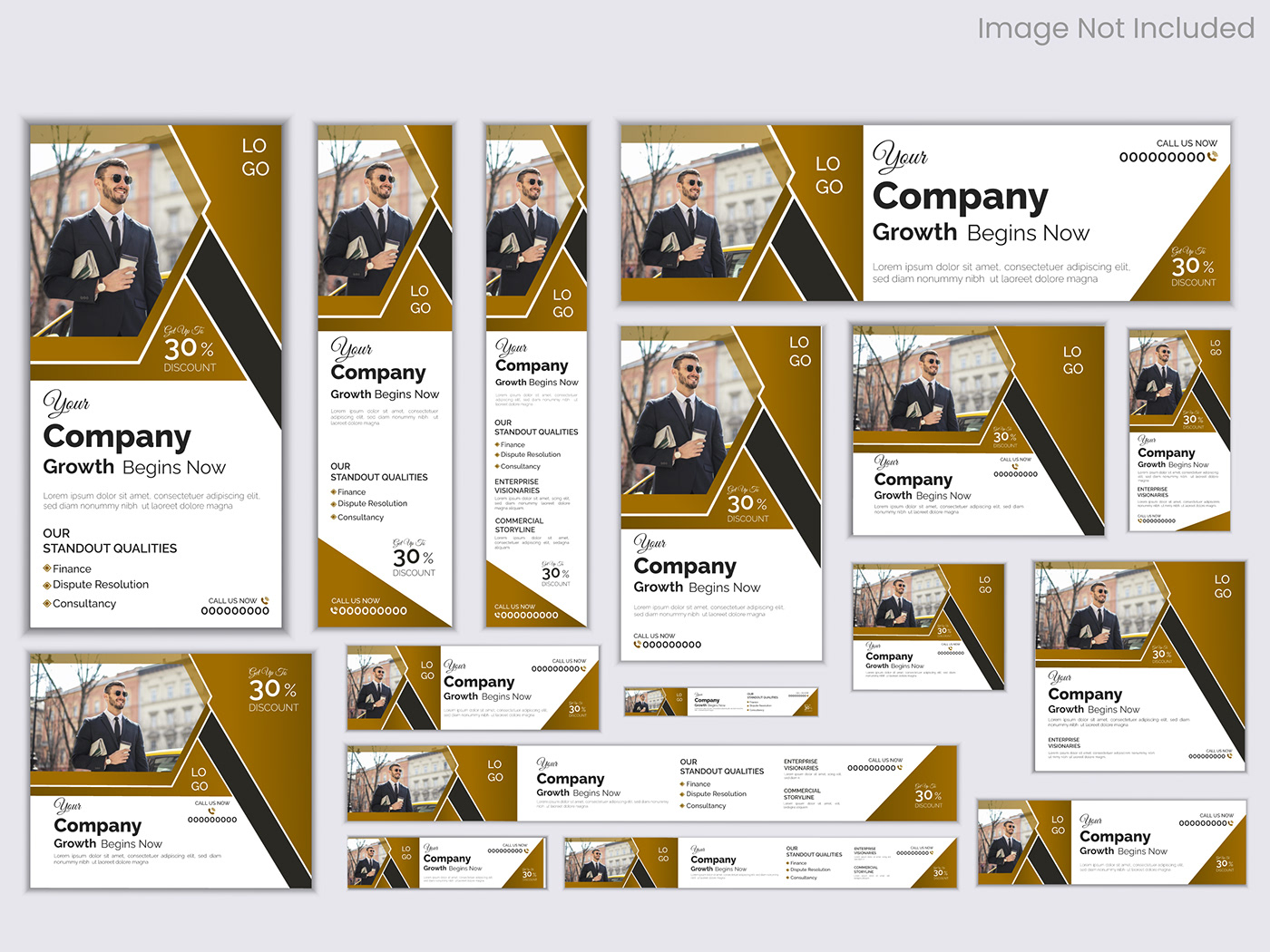 banner Web Banner set design  Advertising  business corporate modern simple elegant businessmen