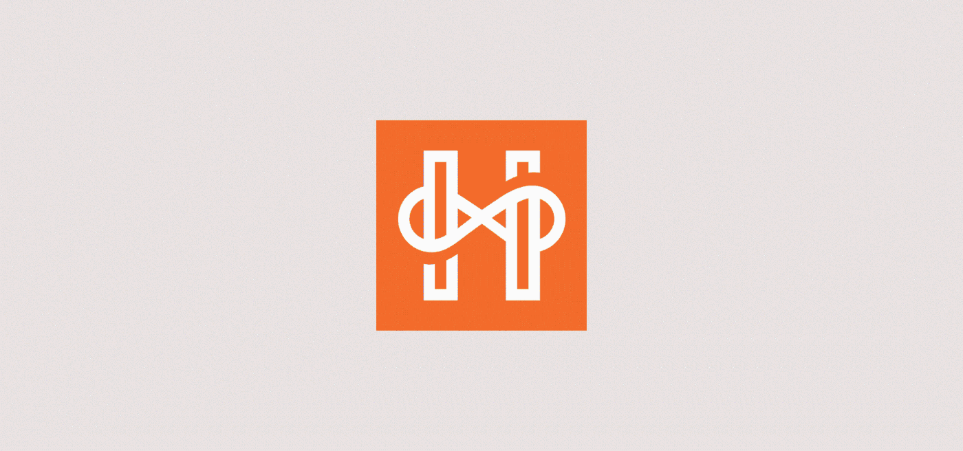 logo LGBTQ Rebrand branding  infinity horizon foundation orange