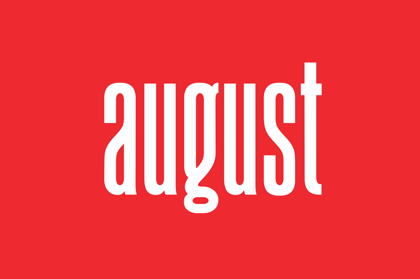 August Typeface Free Font On Behance