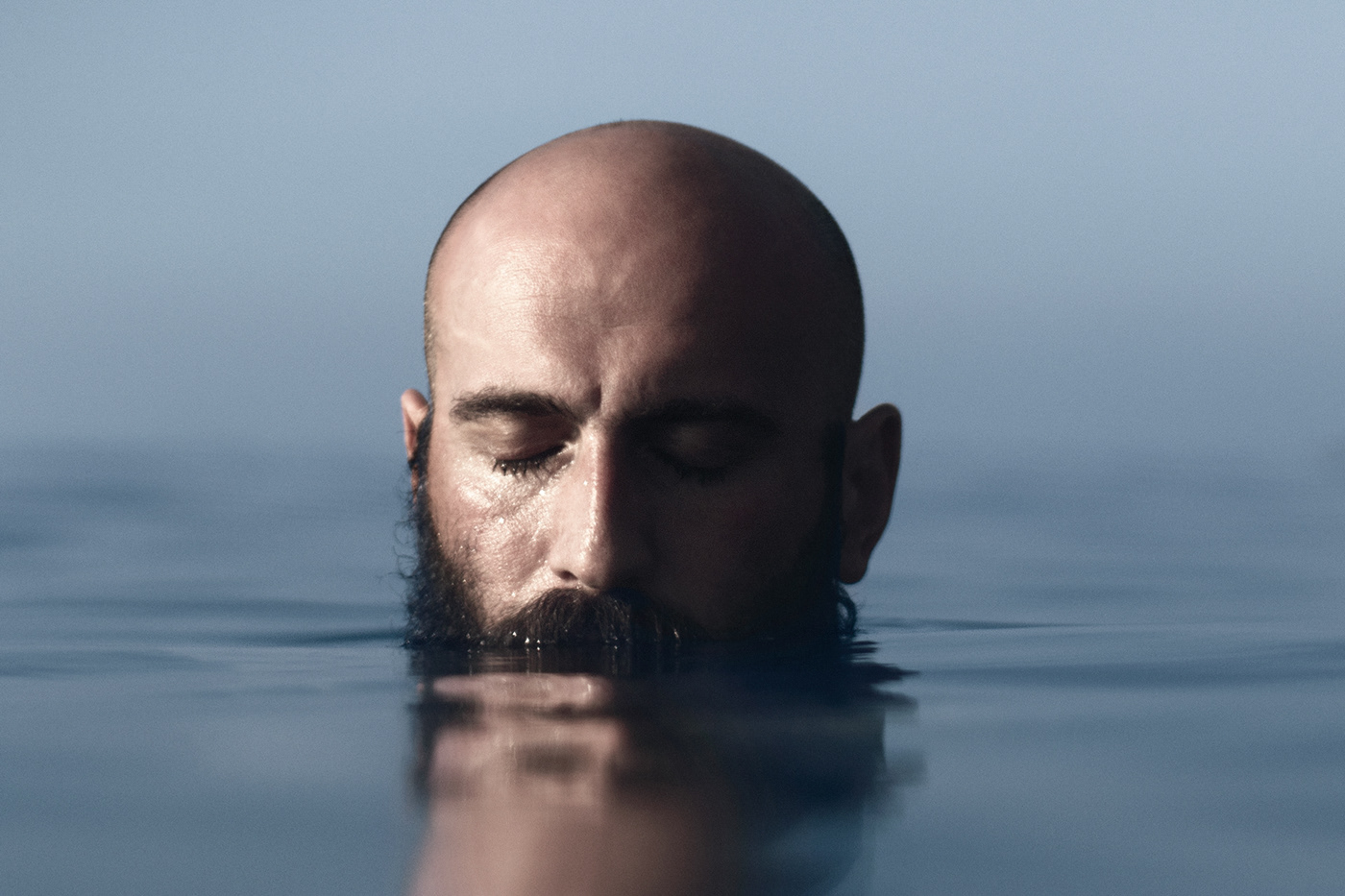 Photography  emptiness sea water portrait retouch art art direction  human people