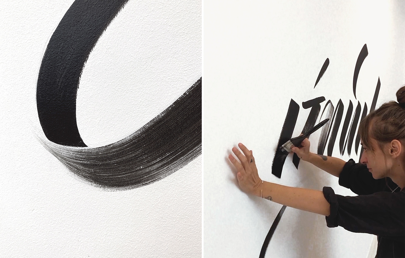 Calligraphy   Mural lettering Handlettering typography   Logo Design