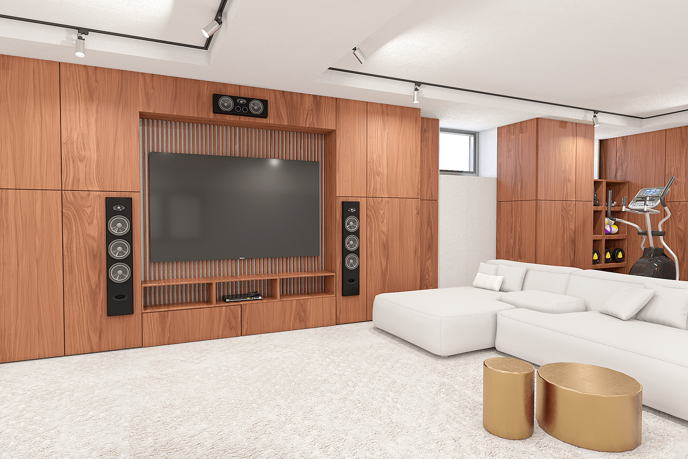 3D 3ds max 3dsmax Interior interior design  Render visualization Визуализация интерьера интерьер спортзал
