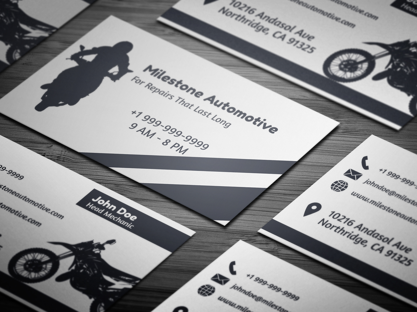 Google Search Business Card Template