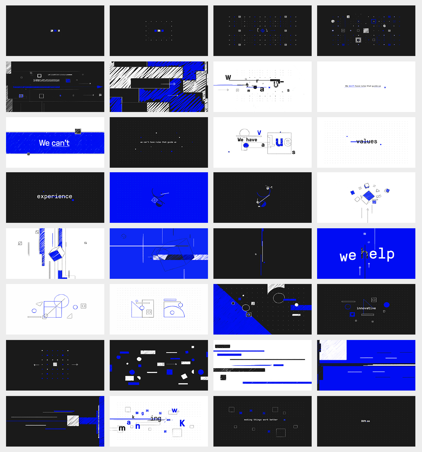 animation  branding  2D geometry maks Glitch ILLUSTRATION  typography   motion graphics
