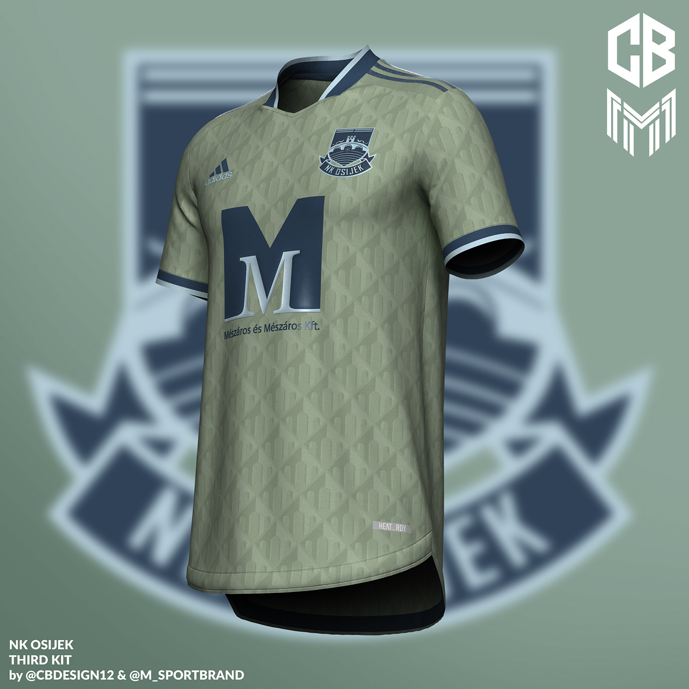 camiseta CBdesign concept football design jersey Logo Design NK OSIJEK