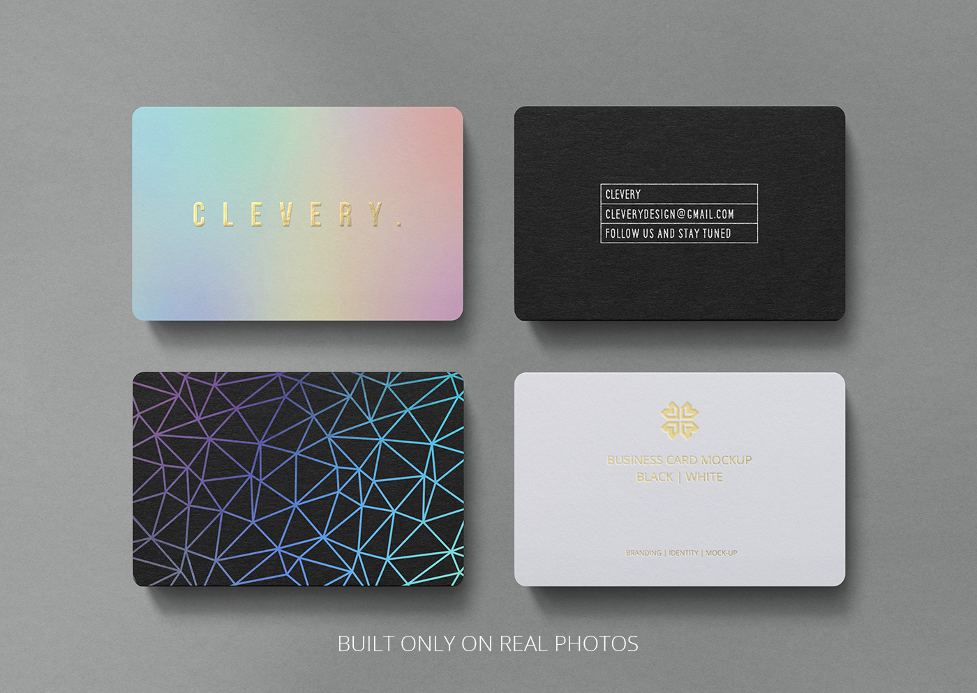 brand business card Business Cards corporate foil hotstamping holographic gold Mockup mock-up Stationery letterpress round corners emboss identity
