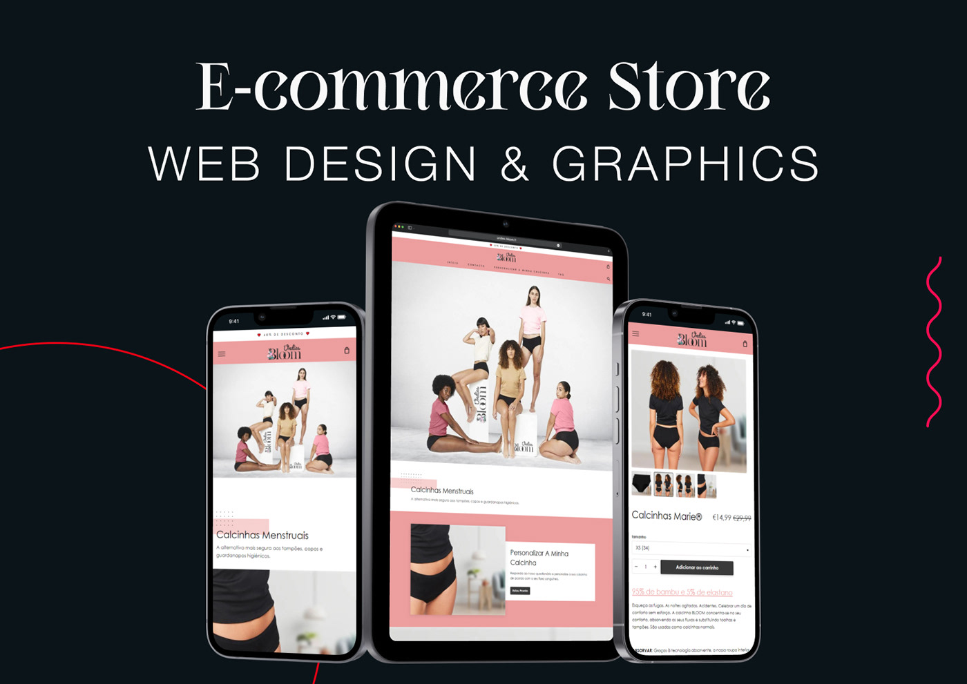 e-Commerce website marketing   social media UI/UX user interface Website Design