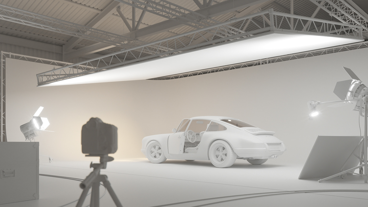 Porsche Singer studio 911 993 Singer 911 AutomotiveCGI Render 3ds max corona render 