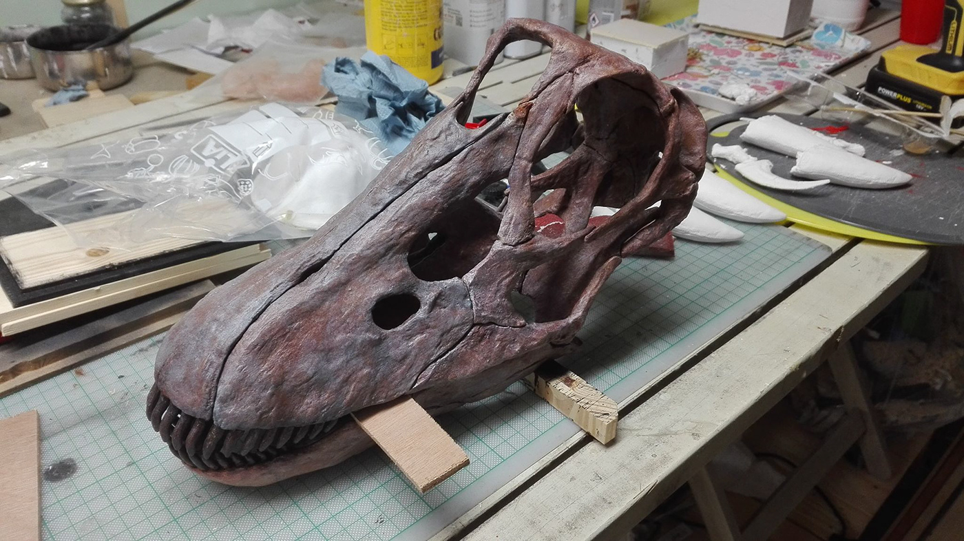 3d print 3d printing Dinosaur diplodocus paleoart sauropod skull Zbrush