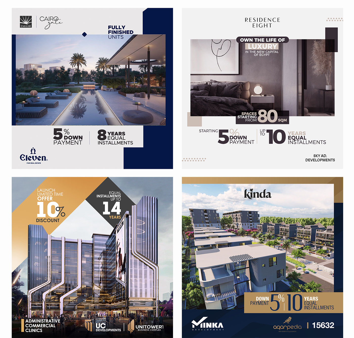 campaign houses instagram payment posters posts real estate sea Villa
