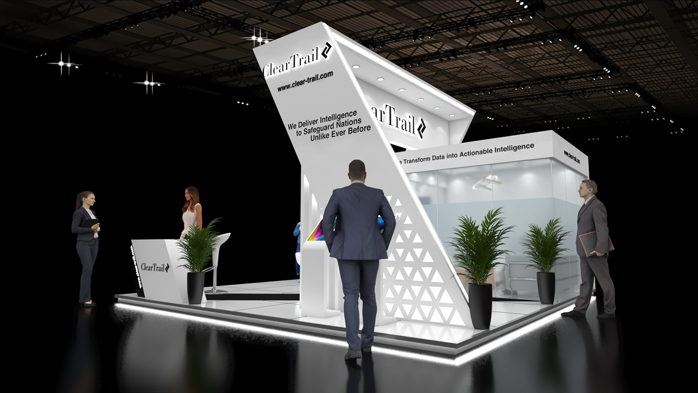 Exhibition Design  booth Exhibition  3D vray