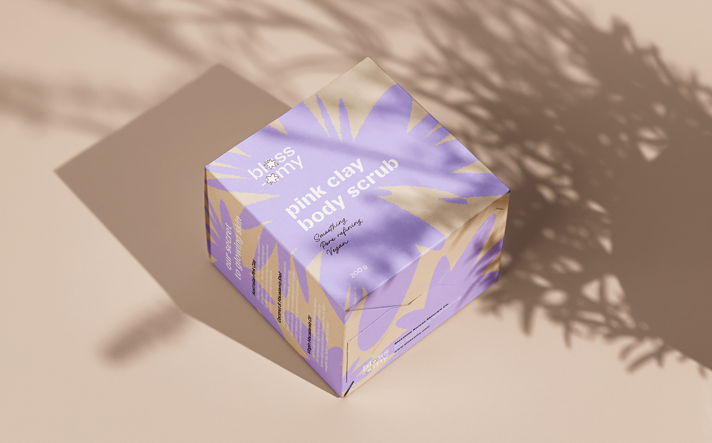 blossom branding  Corporate Identity lilac Logo Design Packaging packaging design packagingdesign skincare Skincare packaging
