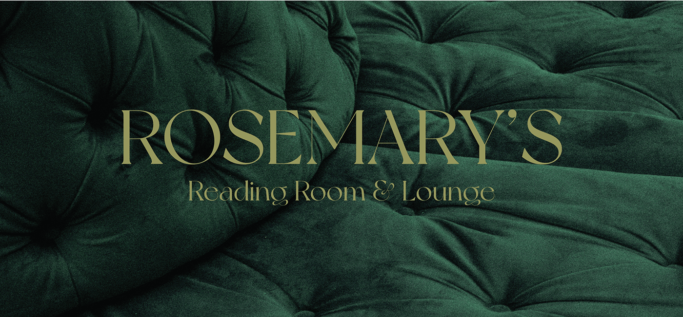 branding  lounge reading room rosemary's