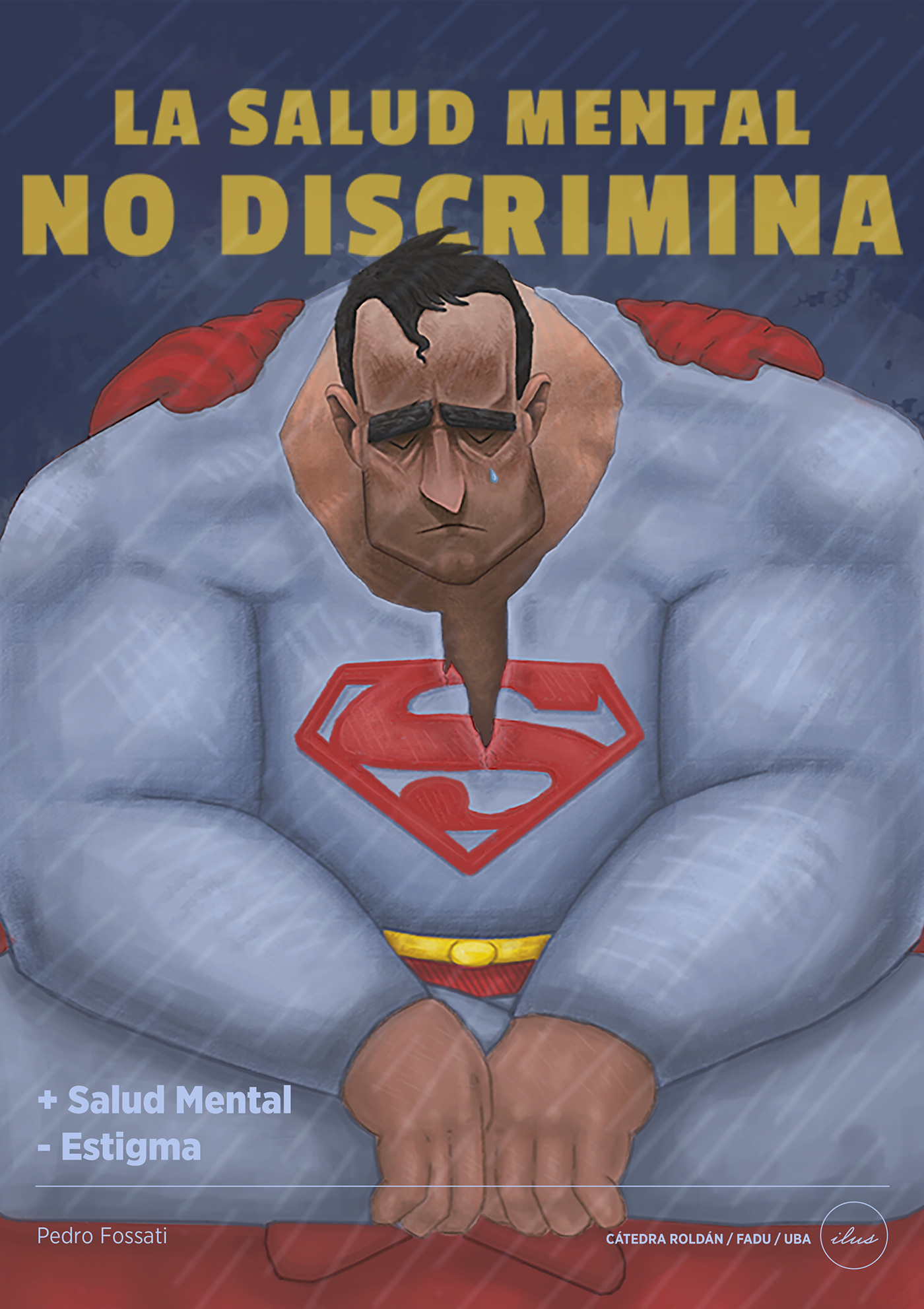 adobe artwork cartoon Character design  Digital Art  ILLUSTRATION  photoshop poster SuperHero superman