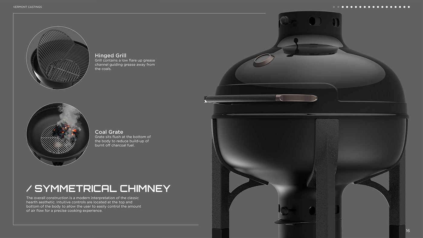 product design  industrial design  design sketch fusion 360 keyshot BBQ grill design process Render