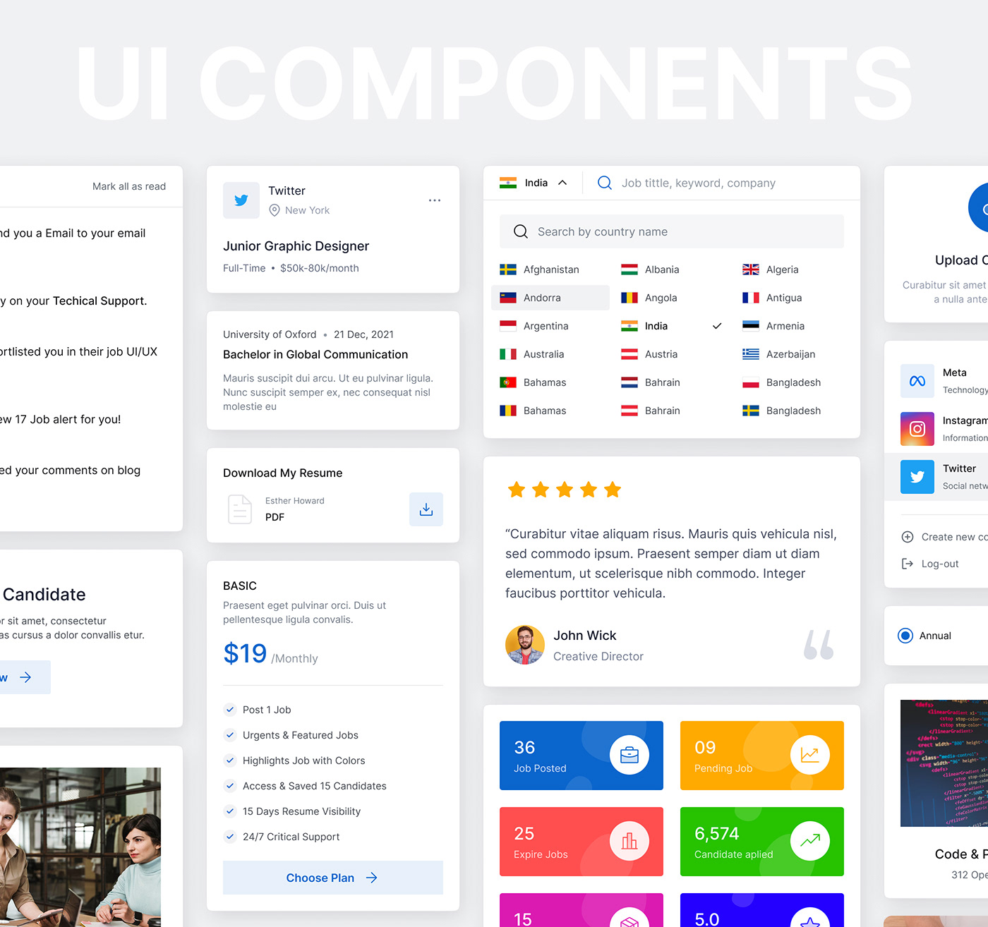 admin candidate dashboard employers job Job Platform Jobpilot template UI/UX user interface