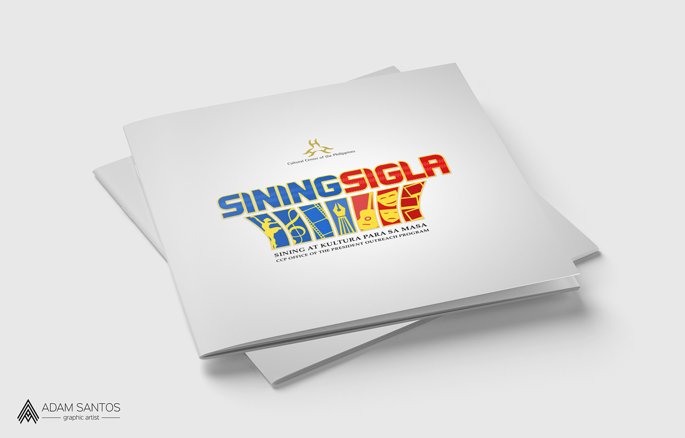 Adam Santos brochure ccp graphic design  magazine philippines Pinoy print publication Sining Sigla
