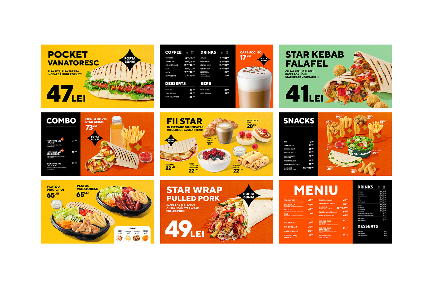 brand identity cafe Food  kebab menu restaurant