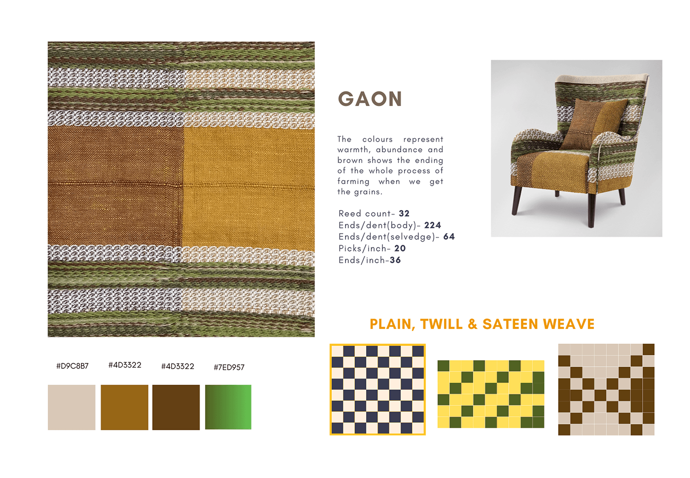 weaving weaving design weaving loom textile design  textile Fashion  Nature watercolor thread