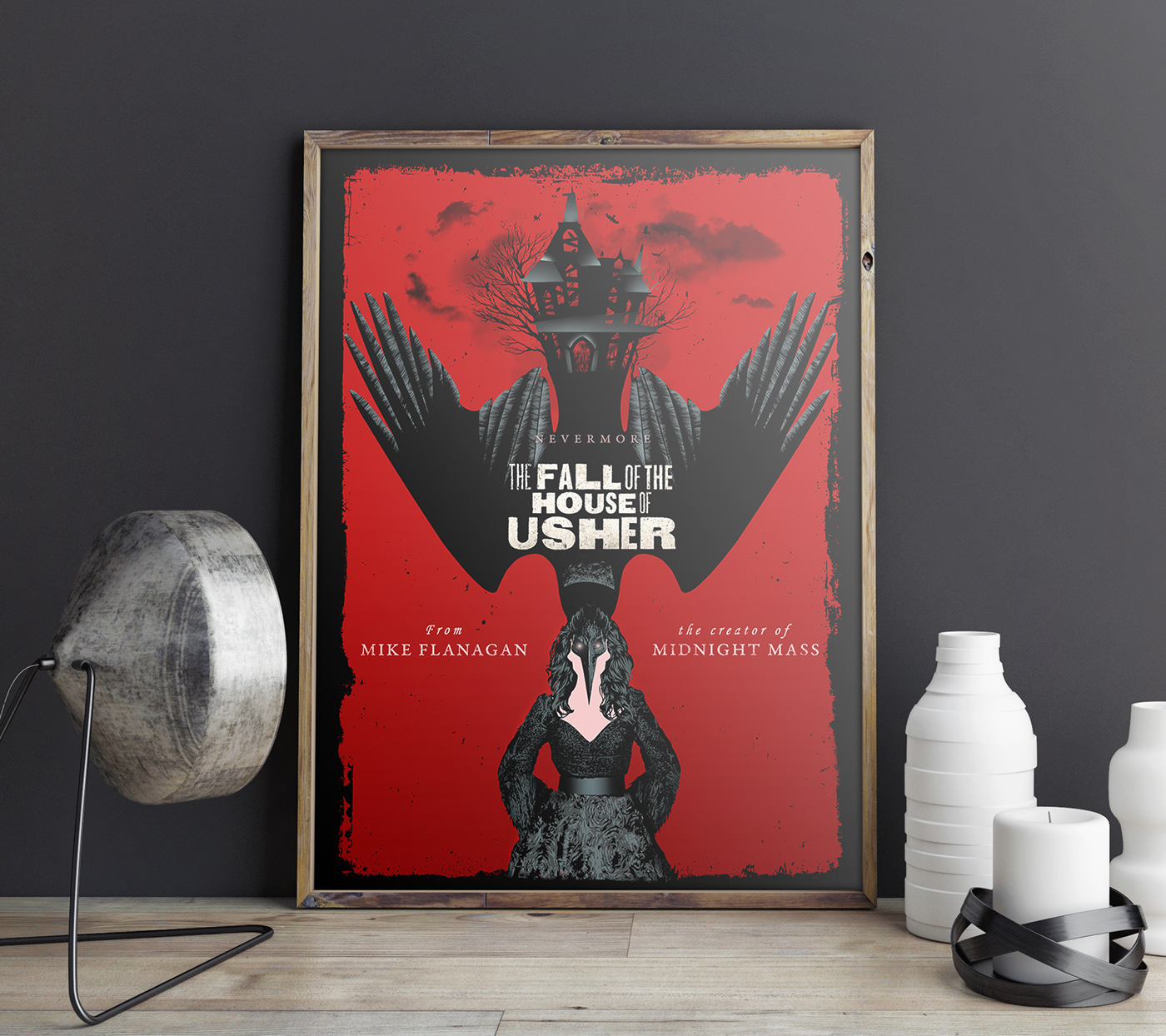 house of usher poster tv show poster tv poster horror Netflix Show Poster Design Mike Flanagan