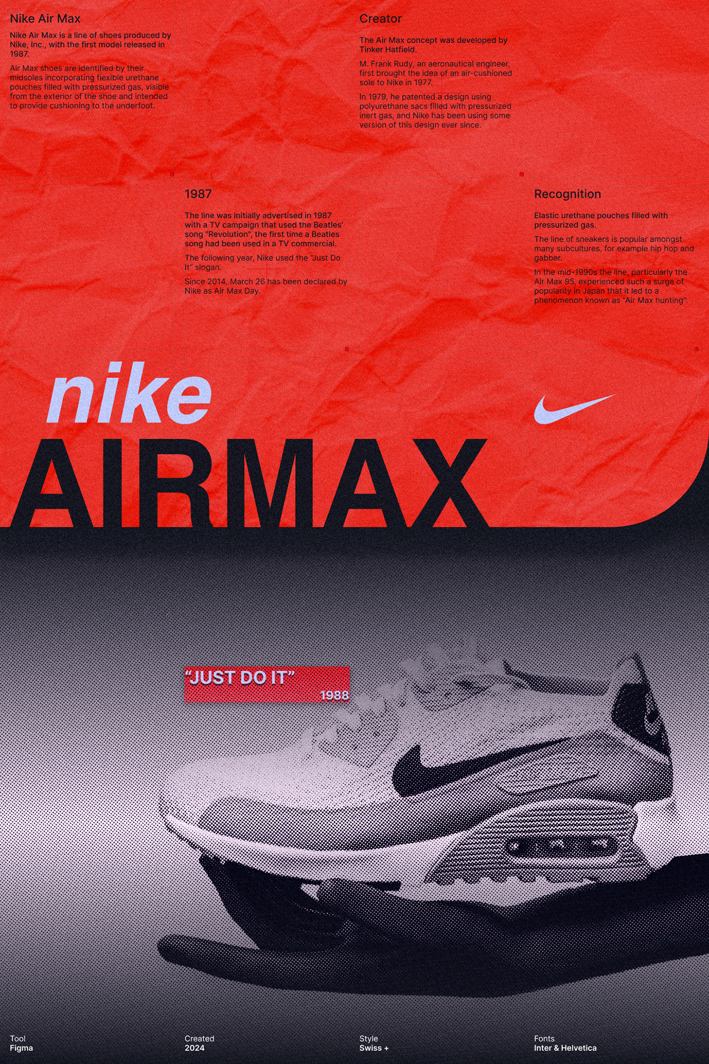Nike Nike Shoes airmax brand identity swiss swiss design poster art grid branding 