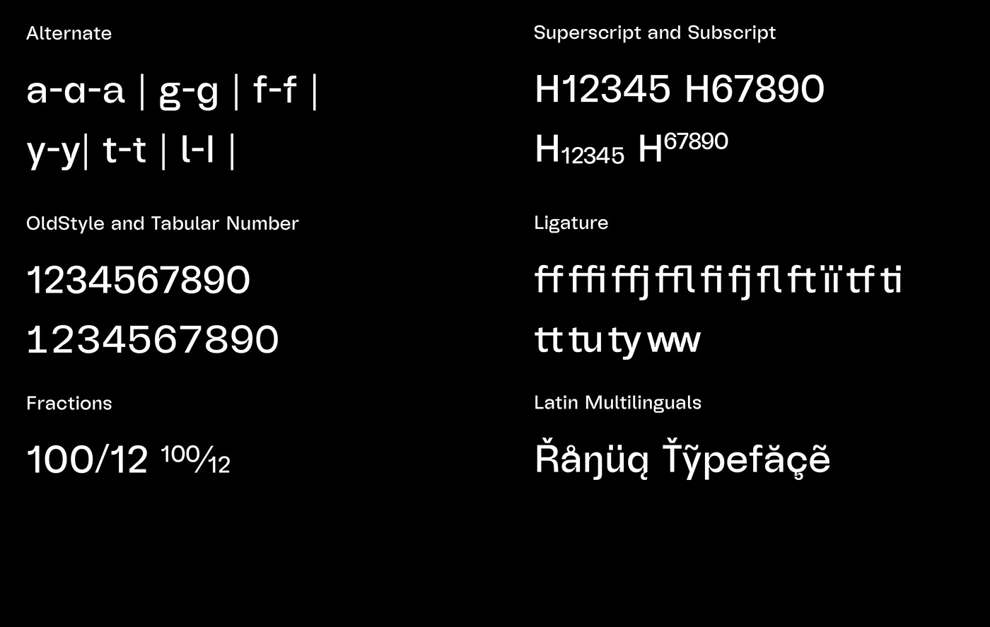 Typeface sans serif type design font swiss specimen poster graphic