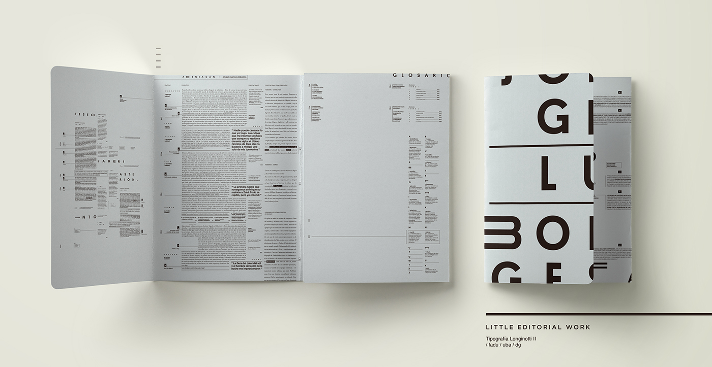 longinotti editorial fadu design brochure type Booklet pastel color words
