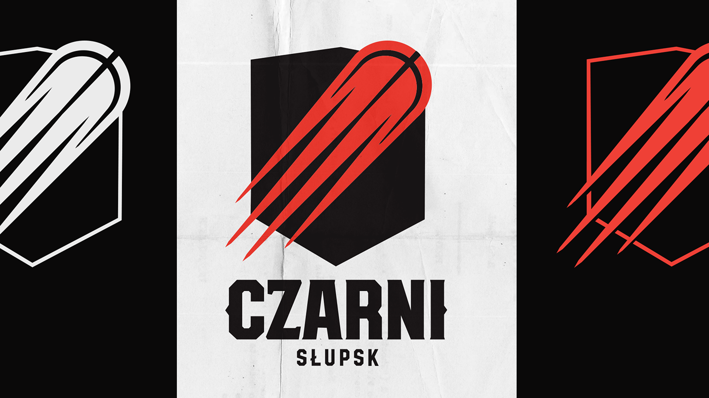 logo mark branding  basketball sport team ball hoops jersey Czarni