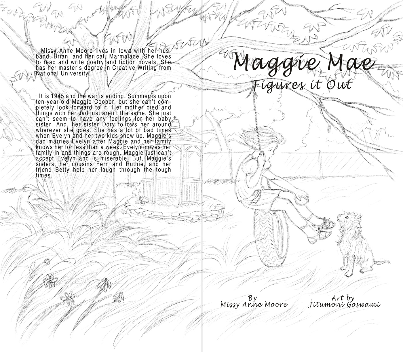 bookcoverillustration bookmarkdesign clipstudiopaint DigitalIllustration dog girl ILLUSTRATION  kidlit middlegrade novelcover