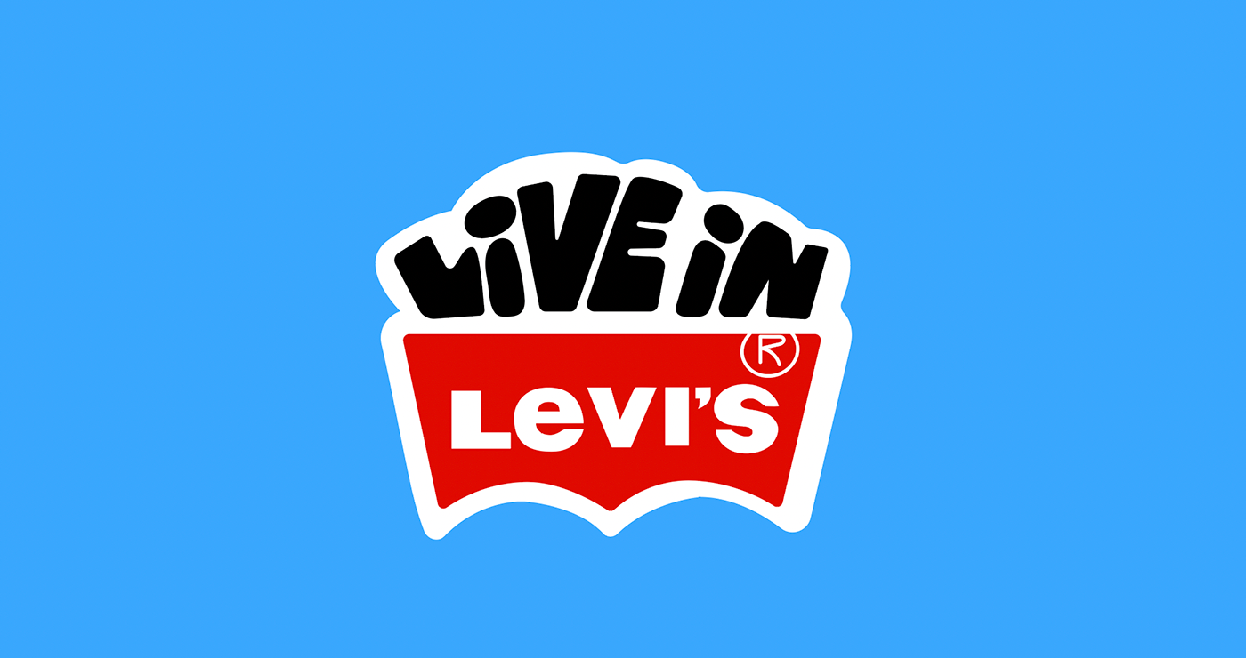 stickers levis ILLUSTRATION  holabosque argentina diseño gráfico Logo Design levis 150 years levis 501 parches
