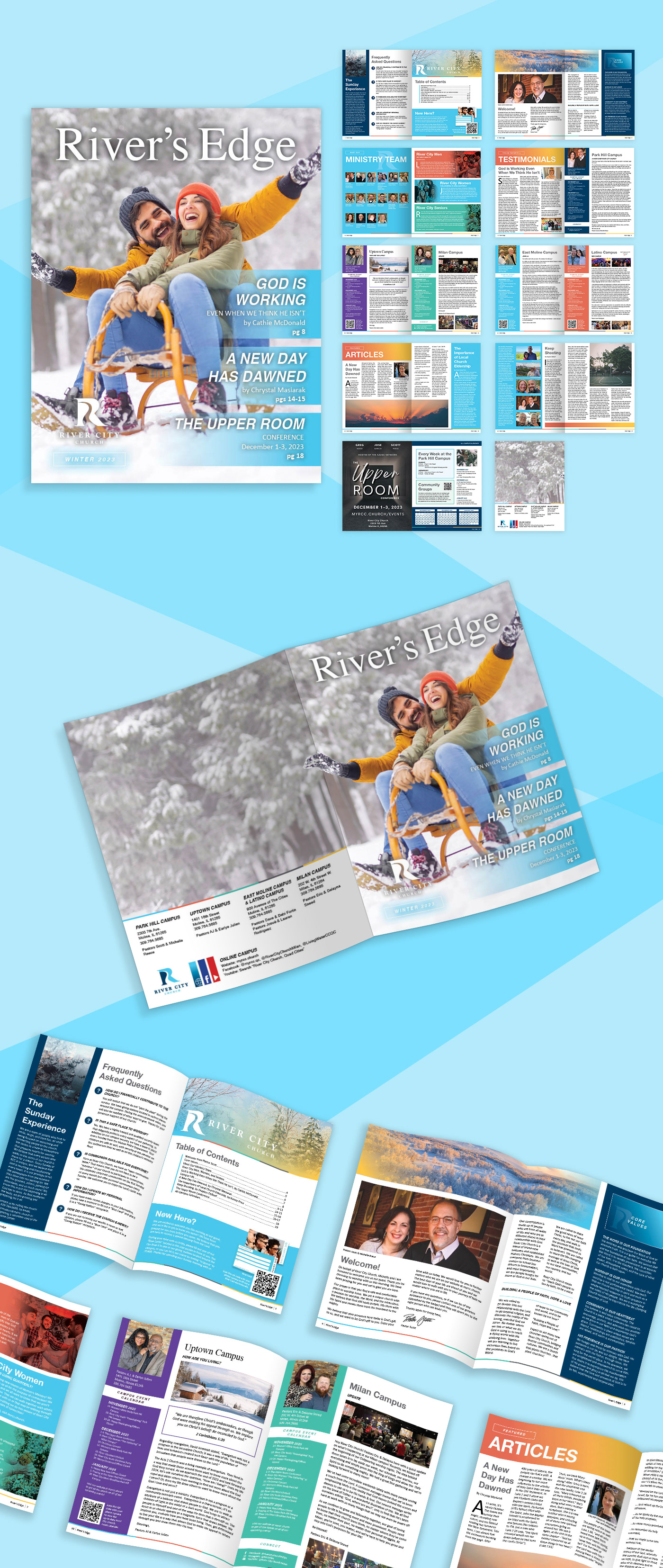 pagination Layout Layout Design magazine newsletter design InDesign print